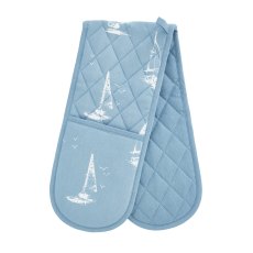 Catherine Lansfield Salcombe Boats Blue Double Oven Glove Catherine Lansfield Salcombe Boats Blue Double Oven Glove