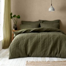 Pineapple Elephant Tamba Jersey Stripe Olive Duvet Cover Set Pineapple Elephant Tamba Jersey Stripe Olive Duvet Cover Set