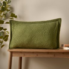 Pineapple Elephant Jaipur Waffle Olive Filled Cushion Pineapple Elephant Jaipur Waffle Olive Filled Cushion