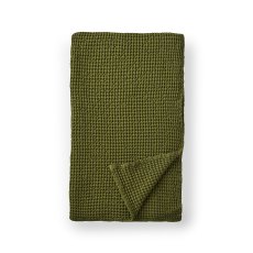 Pineapple Elephant Jaipur Waffle Olive Throw