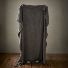 Pineapple Elephant Jaipur Waffle Grey Throw