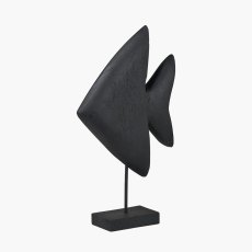 Pacific Black Handcarved Mango Wood Altum Angelfish