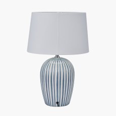Pacific Cannes Blue And White Stripe Ceramic Table Lamp