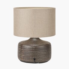 Pacific Kai Earth Coloured Textured Ceramic Table Lamp