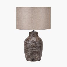 Pacific Kai Earth Coloured Textured Ceramic Table Lamp