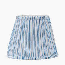 Pacific Thiago Ocean Blue Stripe Mushroom Pleat Tapered Shade