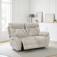 Henley 2 Seater Power Recliner Sofa in Biscuit