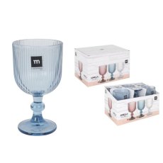 The Spanish Company Sonella Set of 6 Blue Wine Glasses