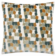 Furn Metro Blocks Cushion Green