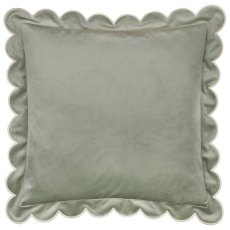 Furn Lil Scallop Cushion Green/Natural