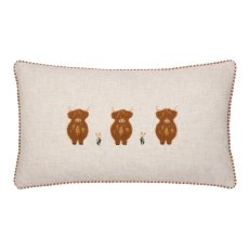 Wylder Ramble Highland Cows Cushion Ginger
