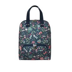 Earth Squared Blue Floral Canvas Alice Backpack