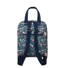 Earth Squared Blue Floral Canvas Alice Backpack