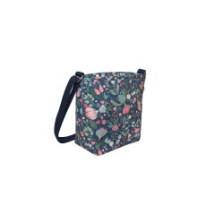 Earth Squared Blue Floral Canvas Brooke Bag