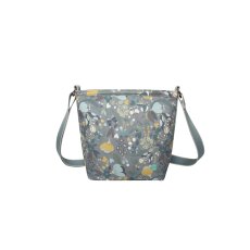 Earth Squared Grey Floral Canvas Brooke Bag