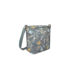 Earth Squared Grey Floral Canvas Brooke Bag