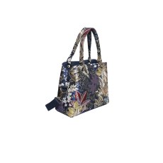 Earth Squared Navy Spring Jacquard Camille Bag