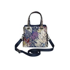 Earth Squared Navy Spring Jacquard Camille Bag