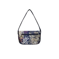 Earth Squared Navy Spring Jacquard Shoulder Bag