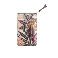 Earth Squared Pink Spring Jacquard Glasses Case