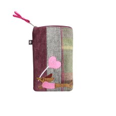 Earth Squared Sausage Dog Applique Glasses Case