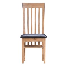 Coastal Collection Slat Back PU Chair