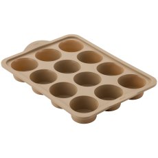 Judge Silicone Hazelnut 12 Cup Muffin Tin