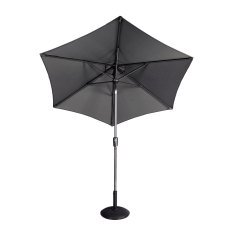 Riviera Deluxe 3m Crank & Tilt Parasol in Grey