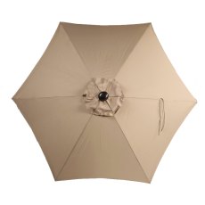 Riviera Deluxe 3m Crank & Tilt Parasol in Taupe
