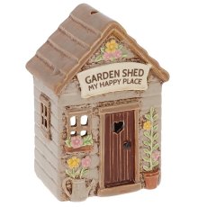 Shudehill Village Pottery Garden Shed Tealight Holder