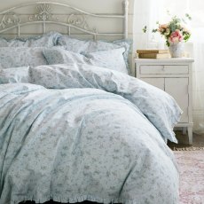 Shabby Chic Georgie Blue Duvet Cover Set