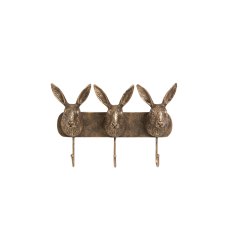 Gallery Direct Hare Trio Hook Bronze