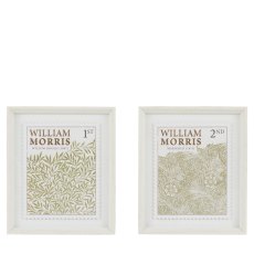 Art Marketing William Morris Stamp Green Framed Art Set of 2 Grey