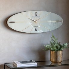 Thomas Kent Grenwich Eclipse Wall Clock Snow White Thomas Kent Grenwich Eclipse Wall Clock Snow White