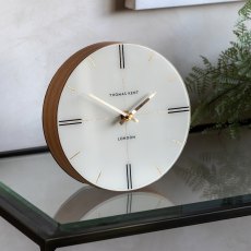 Thomas Kent Greenwich Mantel Clock Oak Stripe Egg Nog Thomas Kent Greenwich Mantel Clock Oak Stripe Egg Nog