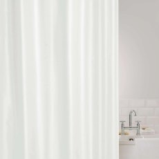 Showerdrape Plain White Shower Curtain Showerdrape Plain White Shower Curtain