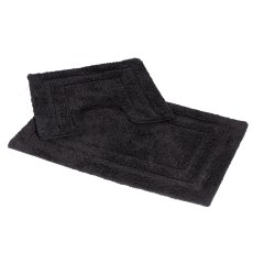 Showerdrape Pinnacle 2 Piece Bath Mat Set Charcoal