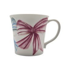 Just Mugs Mersey Mug Bows Blue & Pink Just Mugs Mersey Mug Bows Blue & Pink
