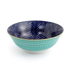 Mikasa Indigo Chevron Ramen Bowl