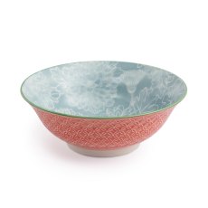 Mikasa Grey Floral Ramen Bowl