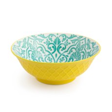 Mikasa Yellow and Blue Ramen Bowl