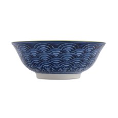 Mikasa Blue and Red Ramen Bowl