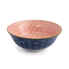 Mikasa Blue and Red Ramen Bowl