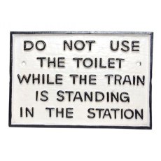 Quirky Barn Do Not Use Toilet Sign