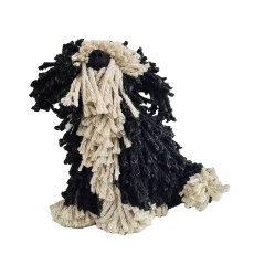 Aquarelle Home  Black & Cream Dougal Puppy Sitting