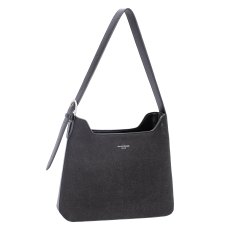 David Jones Single Strap Shoulder Bucket Bag Black