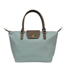 David Jones Medium Tab Over Tote Bag Blue David Jones Medium Tab Over Tote Bag Blue