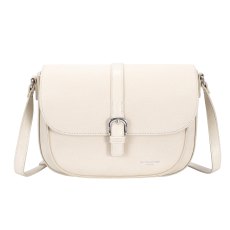 David Jones Half Flap Shoulder Bag Almond Milk