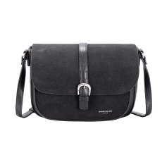 David Jones Half Flap Shoulder Bag Black
