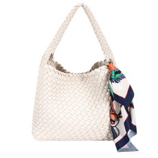 David Jones Weave Grab Bag Almond Milk
